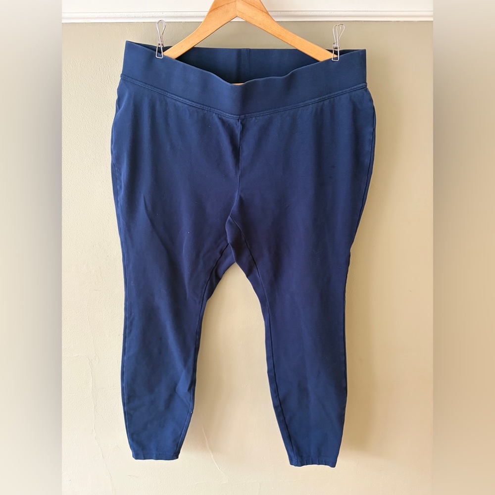 Lands end navy starfish legging 1x